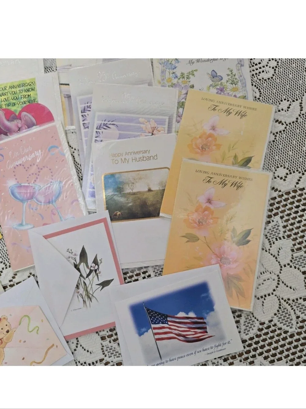 Vintage Greeting Card Lot 25+ Unused Anniversary Birthday Halloween Crafts
